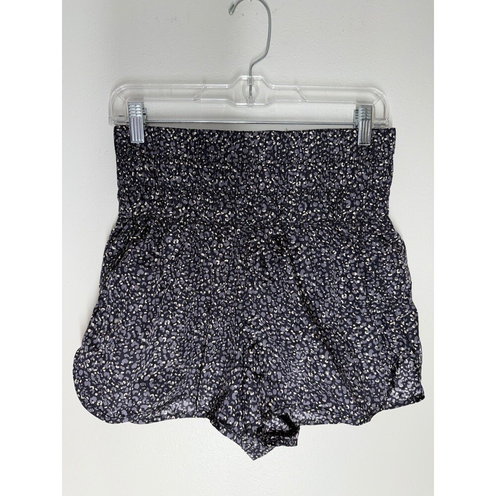 Free People FP Movement Leopard Print The Way Home Shorts Women's Sz L